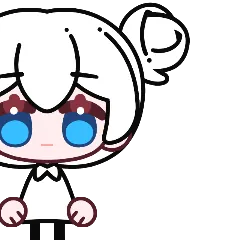 头发 马尾 左侧 B 1